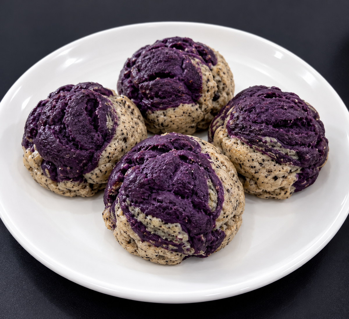 Ube Black Sesame Kuki - 1 dz